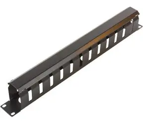 MicroConnect Metall-Kabelmanagementhalterung 19" für 1U-Rack schwarz