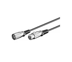 MicroConnect XLR-Kabel XLR (M) - XLR (F) 3M schwarz