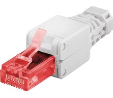 MicroConnect CAT6 Werkzeugloser RJ-45-Stecker weiß