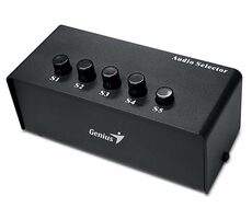 Genius Stereo Switching Box schwarz / Ausgangsschalter / bis zu 5 Lautsprecher
