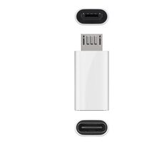 MicroConnect Adapter USB-C (F) - microUSB B (M) weiß 