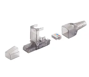 MicroConnect CAT6a Werkzeugloser RJ-45-Stecker weiß