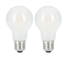 Xavax 112904 LED-Filamentlampe / E27 / 806 lm (ersetzt 60 W) / warmweiß / matt / 2 Stück im Karton
