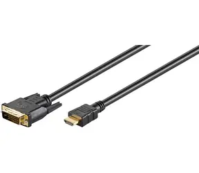MicroConnect Kabel Dual-Link HDMI (M) - DVI-D 24+1 (M) 1m schwarz / FullHD (1920x1080) @ 60Hz / bidirektional 