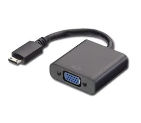 MicroConnect Adapter miniHDMI (M) - VGA (F) schwarz / Full HD (1920 x 1080) @ 60Hz / Plug & Play