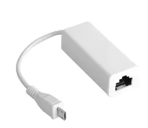 MicroConnect Adapter Micro USB (M) - RJ-45 (F) weiß