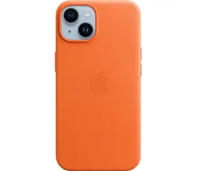 Apple Lederhülle mit MagSafe für iPhone 14 Orange