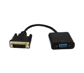 MicroConnect Adapter DVI-D (M) - VGA (F) 0,1m schwarz / Full HD / Plug & Play