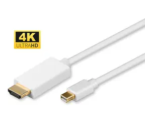 MicroConnect -Kabel Mini DisplayPort 1.2 (M) - HDMI (M) 3M weiß / 4K