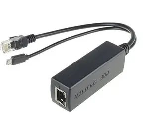 MicroConnect PoE Splitter schwarz / 5V / 2,4A