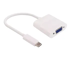MicroConnect Adapter USB-C (M) - VGA (F) 0,2m weiß 