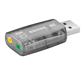 MicroConnect externe USB-Soundkarte 2.0 / Plug & Play / Win2000, XP, Vista, Win7