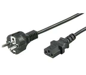 MicroConnect Netzkabel Schuko - C13 10m schwarz