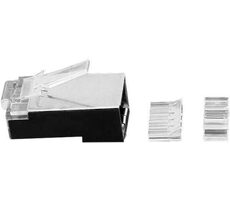 MicroConnect Stecker RJ-45 MP8P8C CAT6a 50 Stück silber