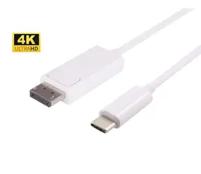 MicroConnect -Kabel USB-C (M) - DisplayPort (M) 2 m weiß 