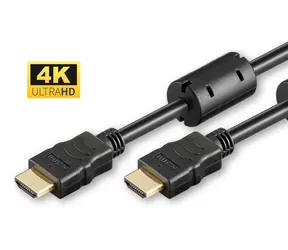 MicroConnect Anschlusskabel HDMI 1.4 (M) - HDMI 1.4 (M) 10m schwarz / Ferritkerne