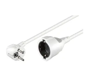 MicroConnect Schuko-Verlängerungskabel mit MF-Schutzkontaktstecker 10m weiß