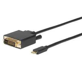 MicroConnect -Kabel USB-C (M) - DVI-D Dual-Link (M) 1,8 m schwarz 