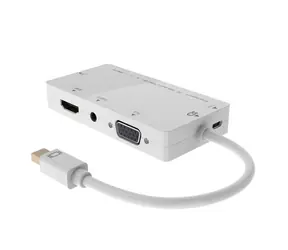 MicroConnect Adapter Mini DisplayPort 1.2 (M) - DVI-I/HDMI/VGA/Buchse weiß