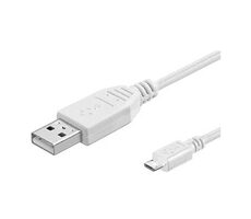 Cowon USB-A-Kabel auf microUSB weiß 