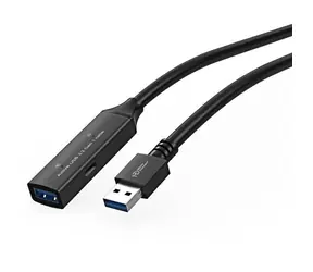 MicroConnect Aktives Verlängerungskabel USB3.0 A (M) - USB3.0 A (F) 10m schwarz / 5000Mbit/s