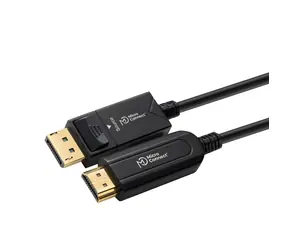 MicroConnect Premium Glasfaserkabel DisplayPort 1.4 (M) - HDMI 2.0 (M) 15m schwarz