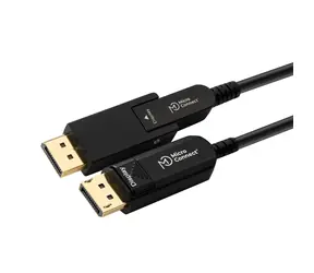 MicroConnect Premium Glasfaserkabel Mini DisplayPort 1.4 (M) - DisplayPort (M) 50m schwarz / Adapter von MiniDP auf DP