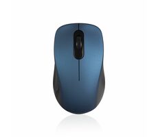 Modecom MC-WM10S schwarz-blau / kabellose optische Maus / 1600DPI / USB Nano 2 / 3 Tasten 