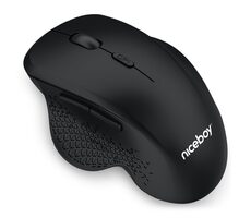 Niceboy Office M20 Silent+ schwarz / kabellose optische Maus / 1600DPI / USB / 2,4GHz / 1x AA / 6 Tasten