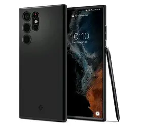 Spigen Thin Fit Schutzhülle für Samsung Galaxy S22 Ultra schwarz