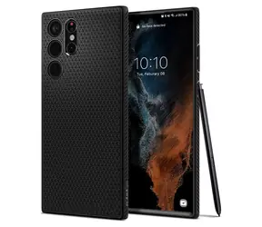 Spigen Liquid Air Schutzhülle für Samsung Galaxy S22 Ultra schwarz