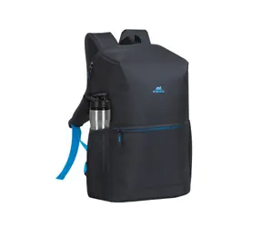 Riva Case 8068 schwarz / 15,6" Laptop-Rucksack-Set + 750ml Sportflasche