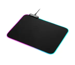 Sharkoon 1337 RGB V2 Gaming 360 mm schwarz / Mauspad / 360 mm / rutschfest / USB RGB