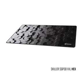 Sharkoon SKILLER SGP30 HEX schwarz / Mauspad / XXL groß / rutschfest 