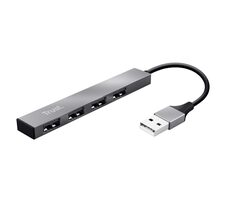 Trust HALYX silber / USB HUB / 4X USB-A