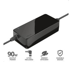 Trust MAXO Lenovo schwarz / Laptop-Ladegerät / 90 W / 6 Anschlüsse