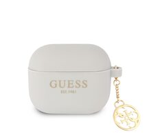 Guess 4G Charms Silikonhülle für Apple Airpods 3 grau