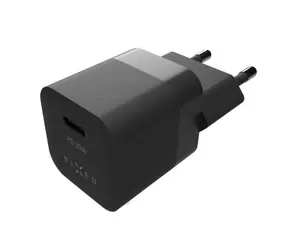 FIXED Mini 25W Netzladegerät mit USB-C-Ausgang und PD-Unterstützung schwarz