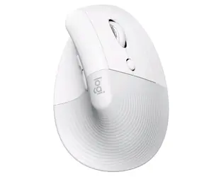 Logitech Lift für Mac weiß / Ergonomische Maus / kabellos 2,4 GHz / nur für Rechtshänder