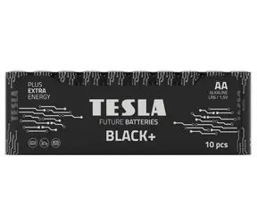 TESLA BLACK+ AA Alkalibatterie 10 Stück / LR06 / Bleistift / Folie 