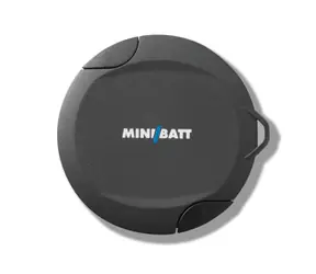 MiniBatt PowerRing schwarz / Qi-Adapter für kabelloses Laden / Lightning und Micro-USB