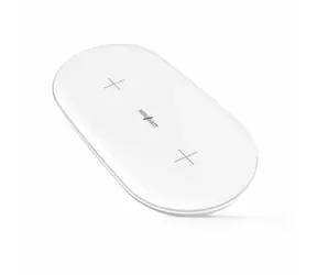 MiniBatt PowerAIR weiß / Qi-Adapter zum kabellosen Laden / 2 Geräte / 10W