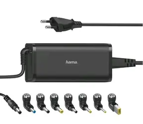 HAMA 200003 Universal-Netzteil für Notebook 15-19V 90W / 8 Anschlüsse 