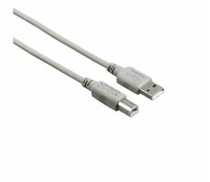 HAMA 200900 Verbindungskabel USB 2.0 A Stecker auf USB-B Stecker 1,5m grau / unverpackt