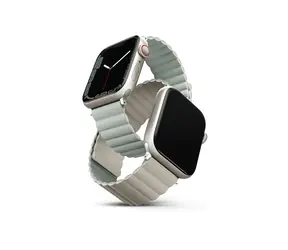 UNIQ REVIX Wende-Magnetarmband für Apple Watch 41 & 40 & 38 mm - Sage (Grau-Grün-Beige)