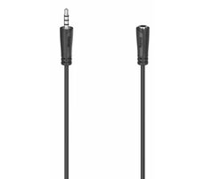 HAMA 200734 Verlängerungs-Audiokabel 3,5-mm-Klinke für Headsets 1,5 m schwarz / 4-polig 