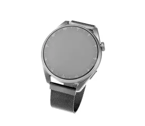 FIXED Mesh-Armband Mesh-Edelstahlarmband mit Schnellverschluss und Breite 18 mm für Smartwatch schwarz