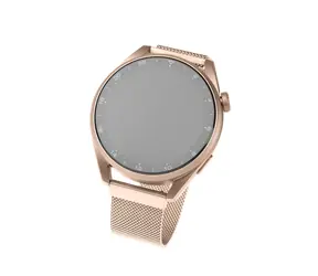 FIXED Mesh-Armband Mesh-Edelstahlarmband mit Schnellverschluss und Breite 18 mm für Smartwatch Roségold