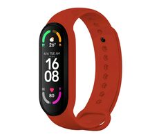 FIXED Silikonarmband für XIAOMI Band 7/Mi Band 6/Mi Band 5 rot
