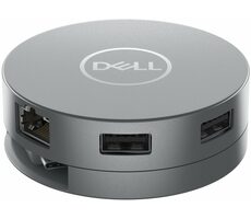 DELL DA305 grau / Port-Replikator / Anschluss über USB Typ C & HDMI & DisplayPort & RJ-45 & 2x USB 3.1 & USB-C